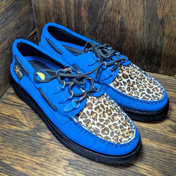 Sperry | Shoes | Sperry X Pleasures Blue Leopard Print New  display picture 2